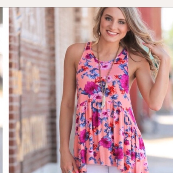 Floral Babydoll Tunic BNWT - Picture 7 of 7