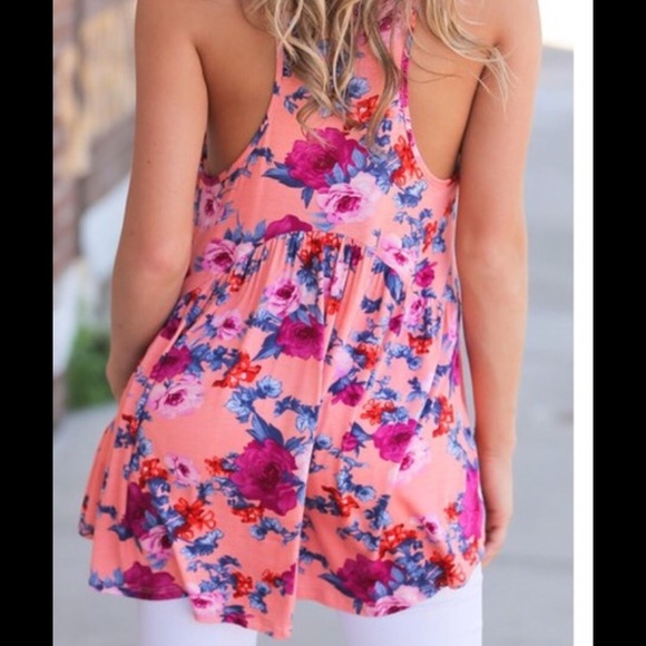 Floral Babydoll Tunic BNWT - Picture 3 of 7