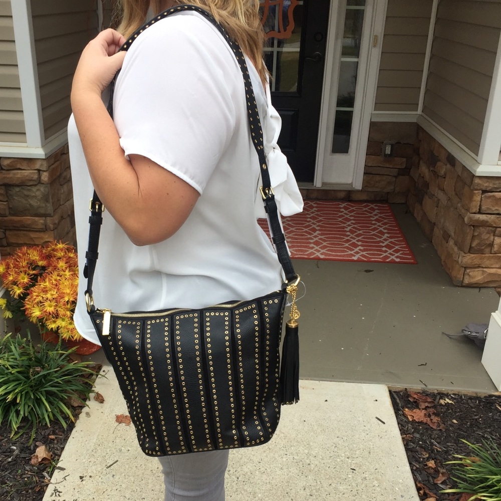 Michael Kors Brooklyn Leather Bag with Grommets