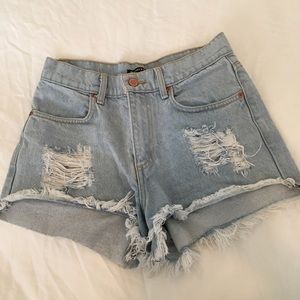 Brandy Melville High Waisted Denim Shorts