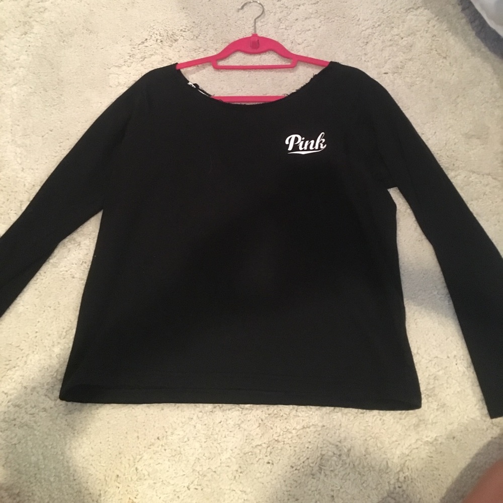 Black "Pink" long sleeve shirt