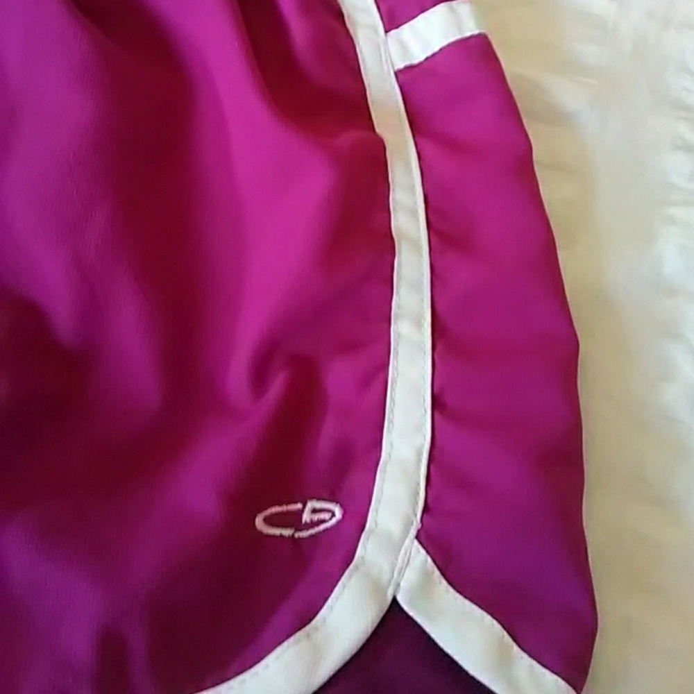 Pink workout shorts