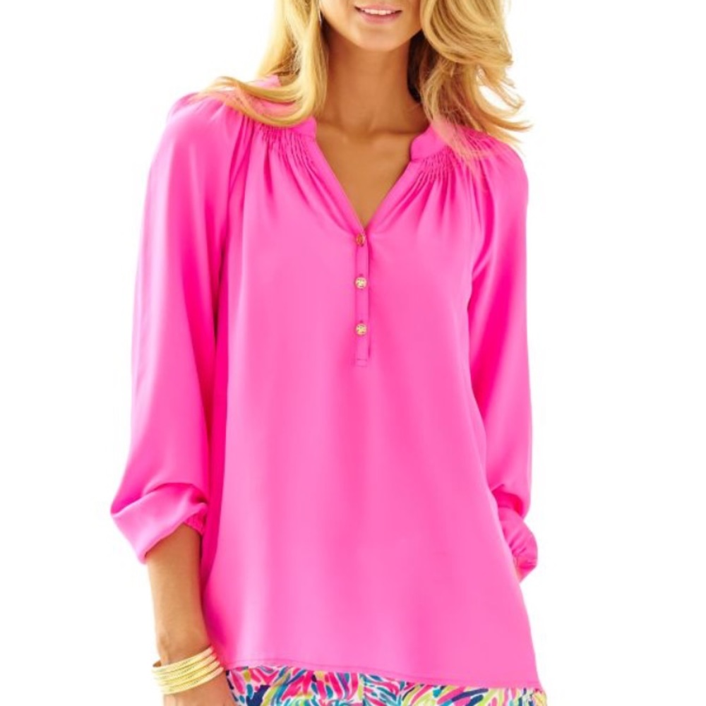 Lilly Pulitzer Elsa Top; Soirée Purple.