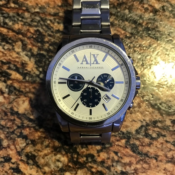Armani Exchange Chronograph Stainless Steel Silver Men Armani exchange watch.