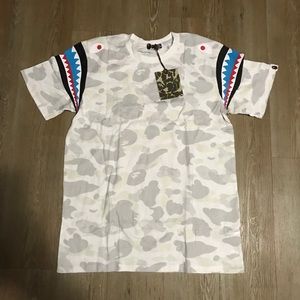 Bape Shirt Glow in the dark shark teeth supreme L