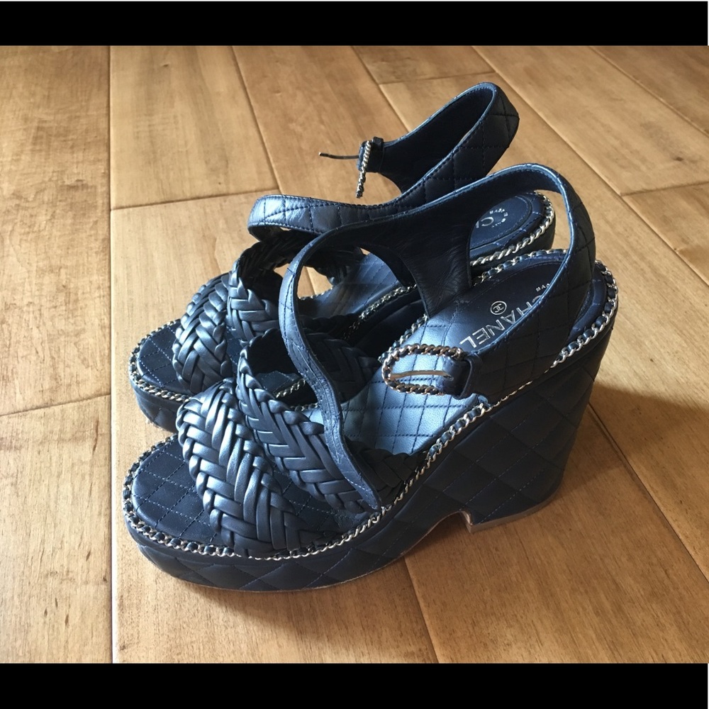 Chanel stunning summer wedges
