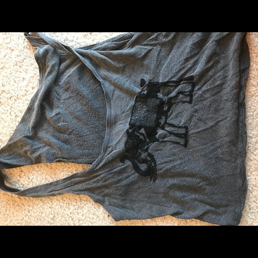 Grey elephant tank top