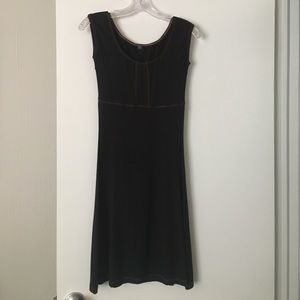 Cotton jersey scoop neck dress