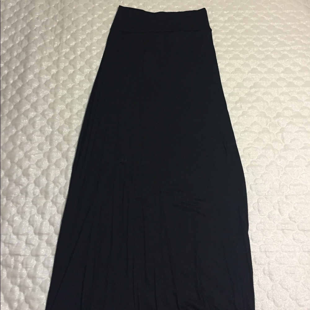 Basic Black Maxi Skirt
