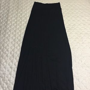 Basic Black Maxi Skirt