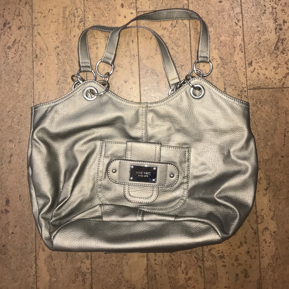 Metallic Nine West purse