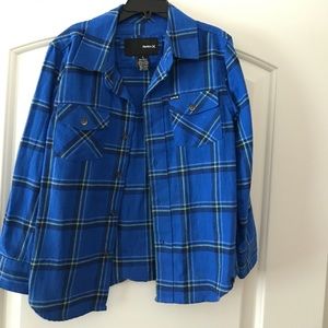 Boys Hurley Button Up Flannel