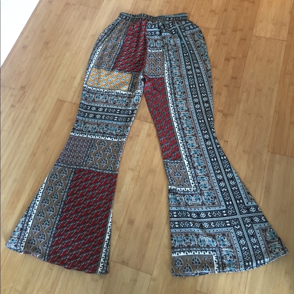 Flowy Patterned Pants - image 1