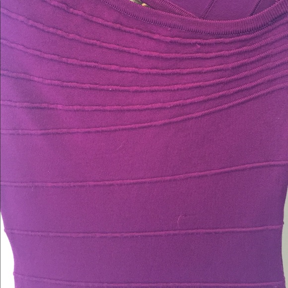 Purple short sleeve dress with keyhole in back - Picture 3 of 3