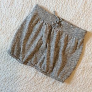 Grey college shirt type Mini SKIRT