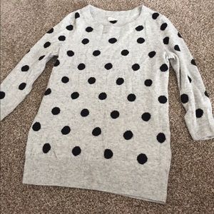 j crew polka dot sweater