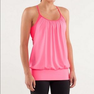 Lululemon no limits pink tank top