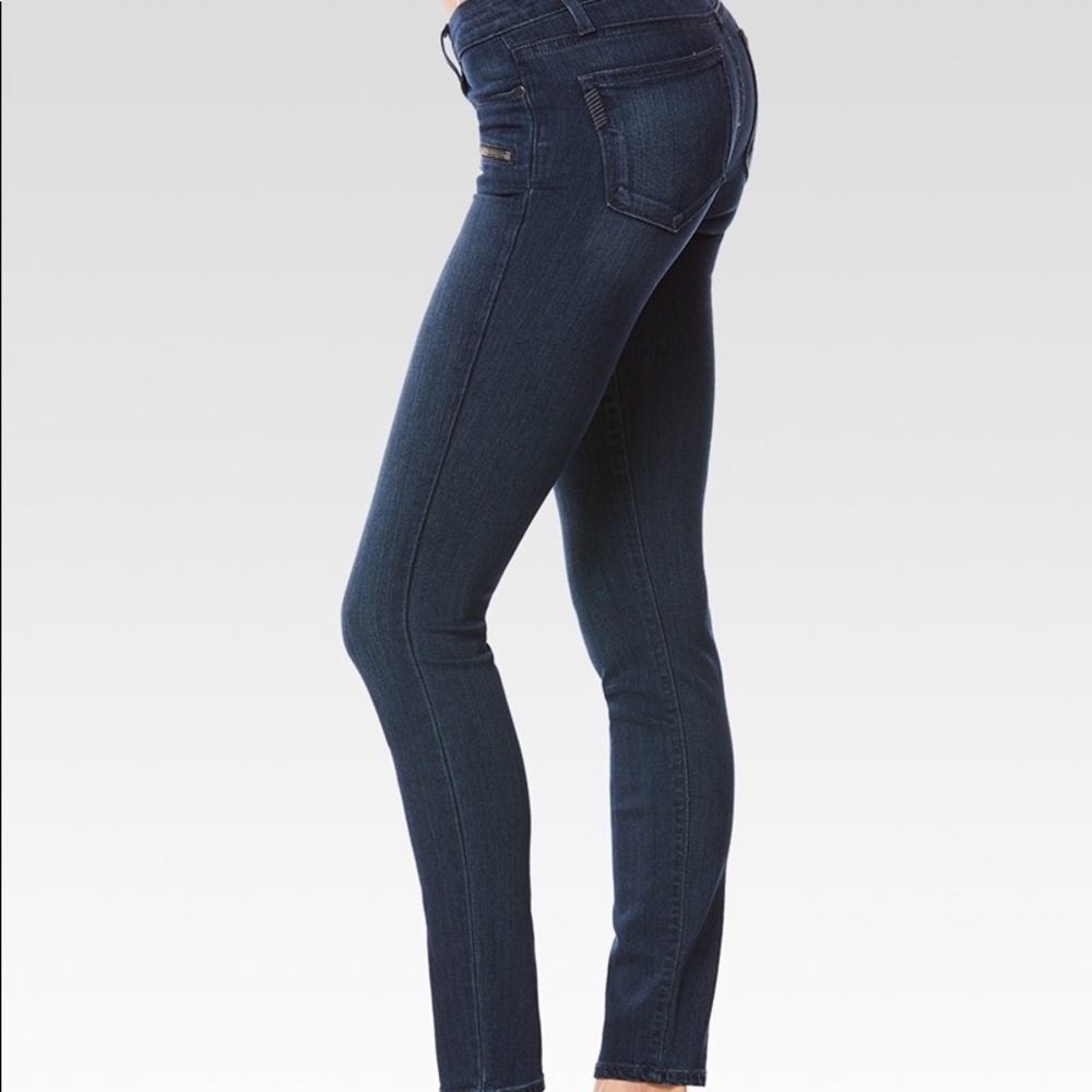 Paige Transcend Indio Zip Dark Ultra Skinny Jeans