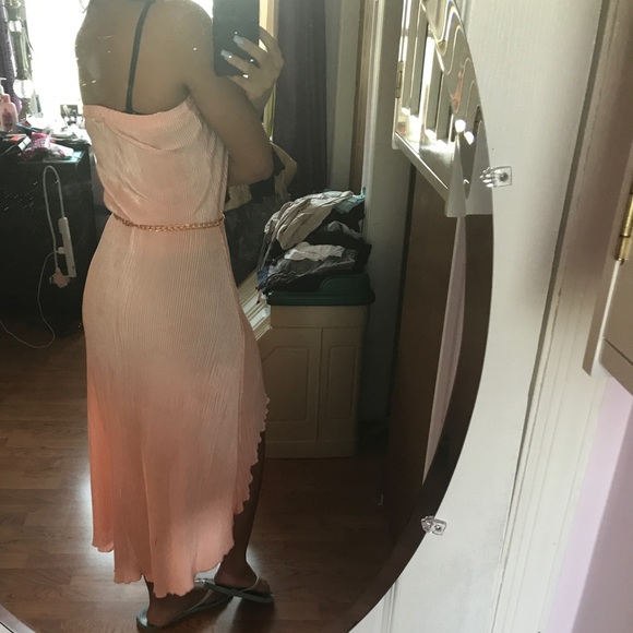 Peach strapless dress - Picture 3 of 3