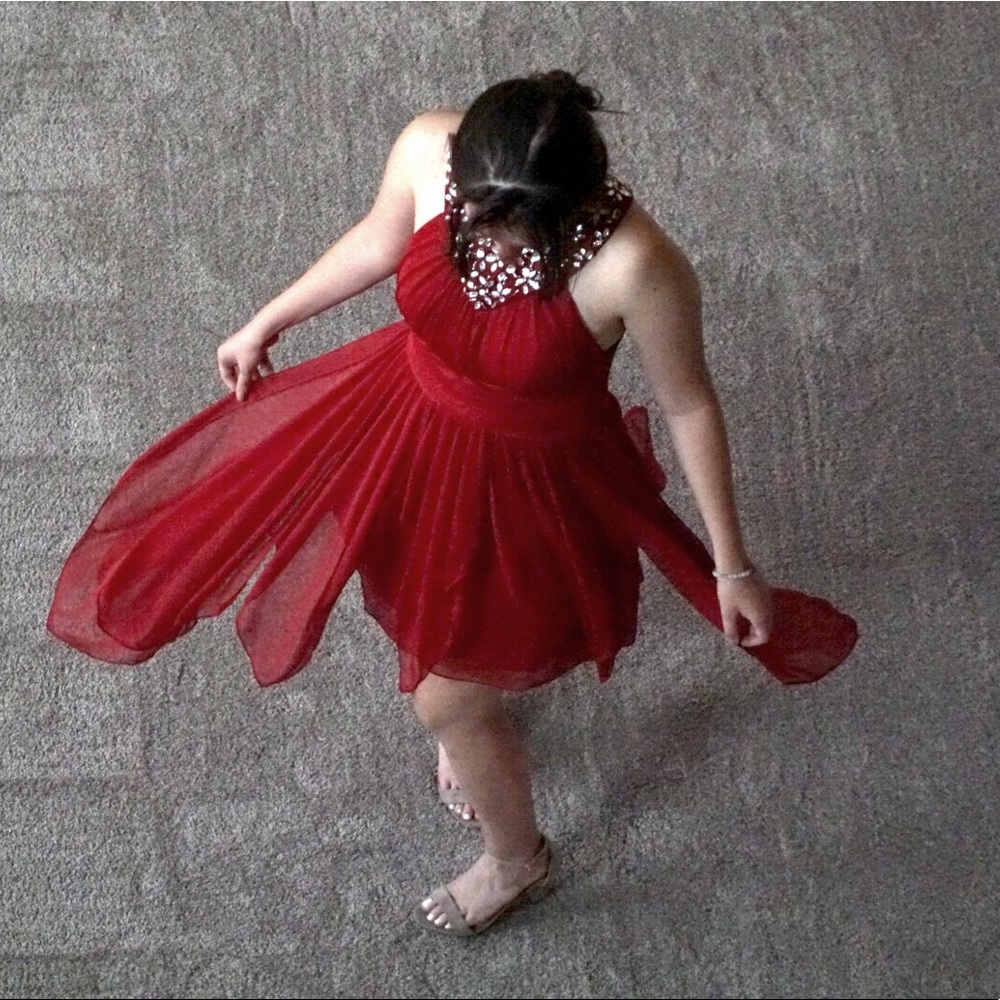 Red dress