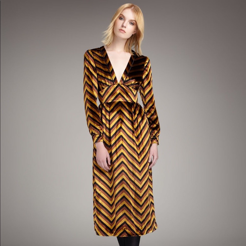 Marc By Marc Jacobs Jagz Chevron Dress, Size 2 NWT