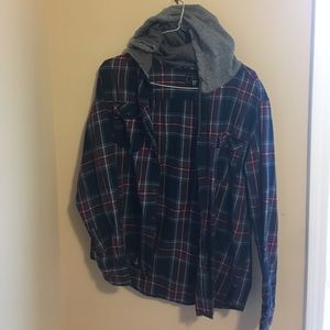 Flannel hoodie