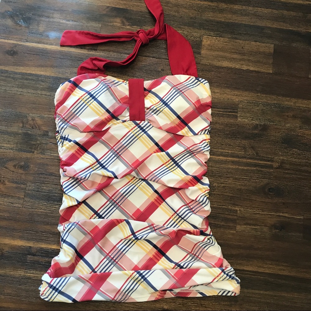 Divinita Sole ruched halter swim top