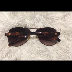 Tory Burch Aviators w/ pouch & case! EUC🕶👓