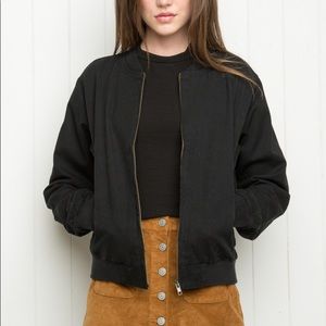 Brandy Melville Blue Bomber Jacket