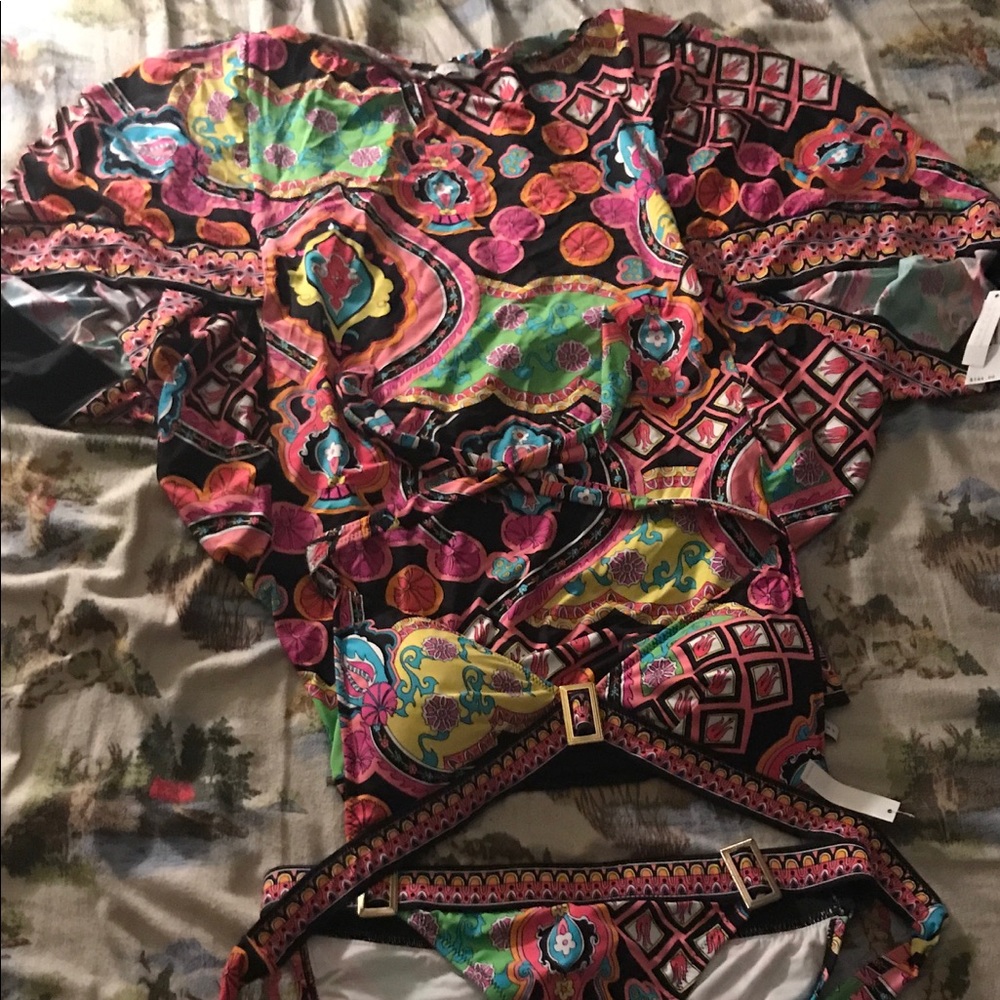 Trina Turk Bathing Suit & cover up.
