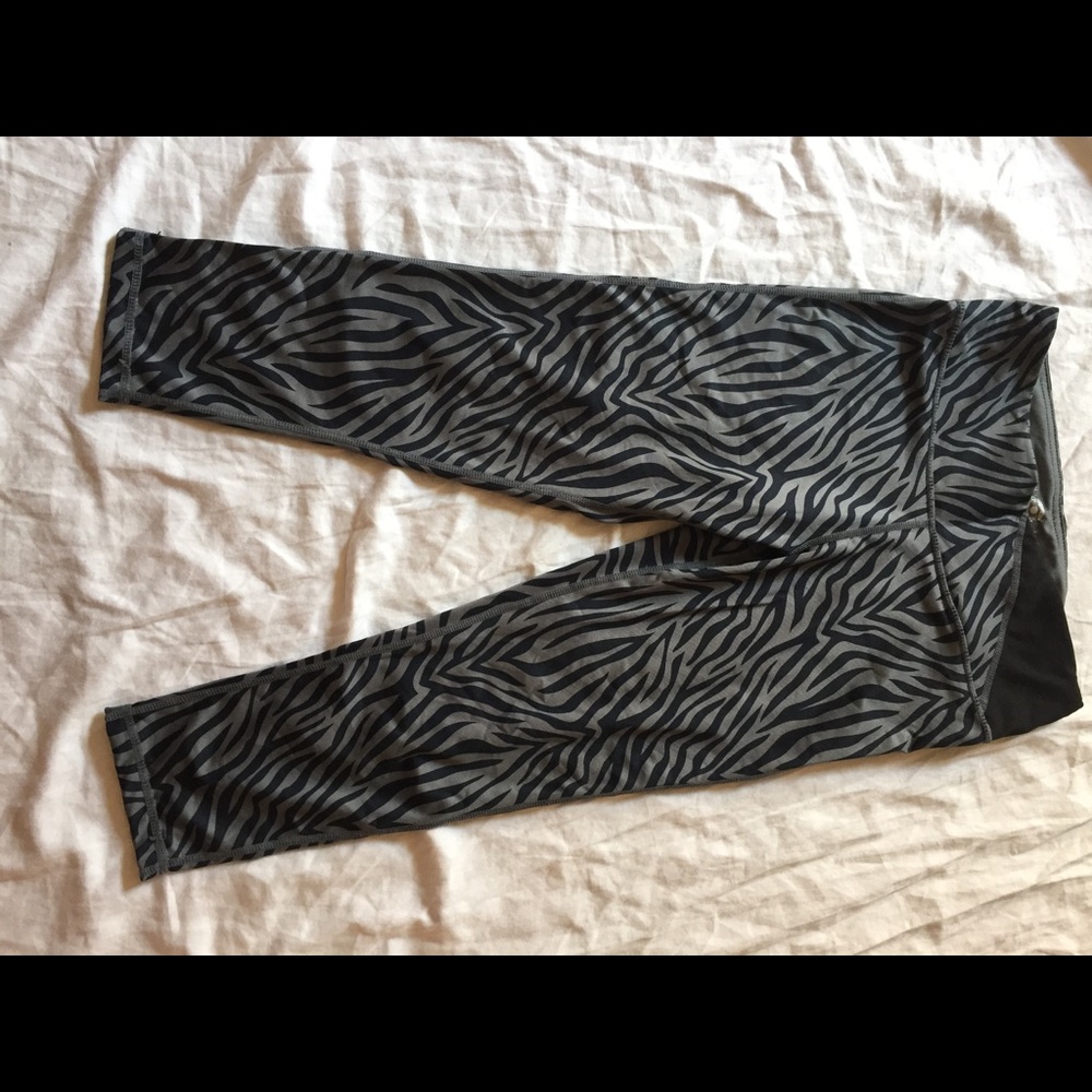 Cute zebra cropped Legging