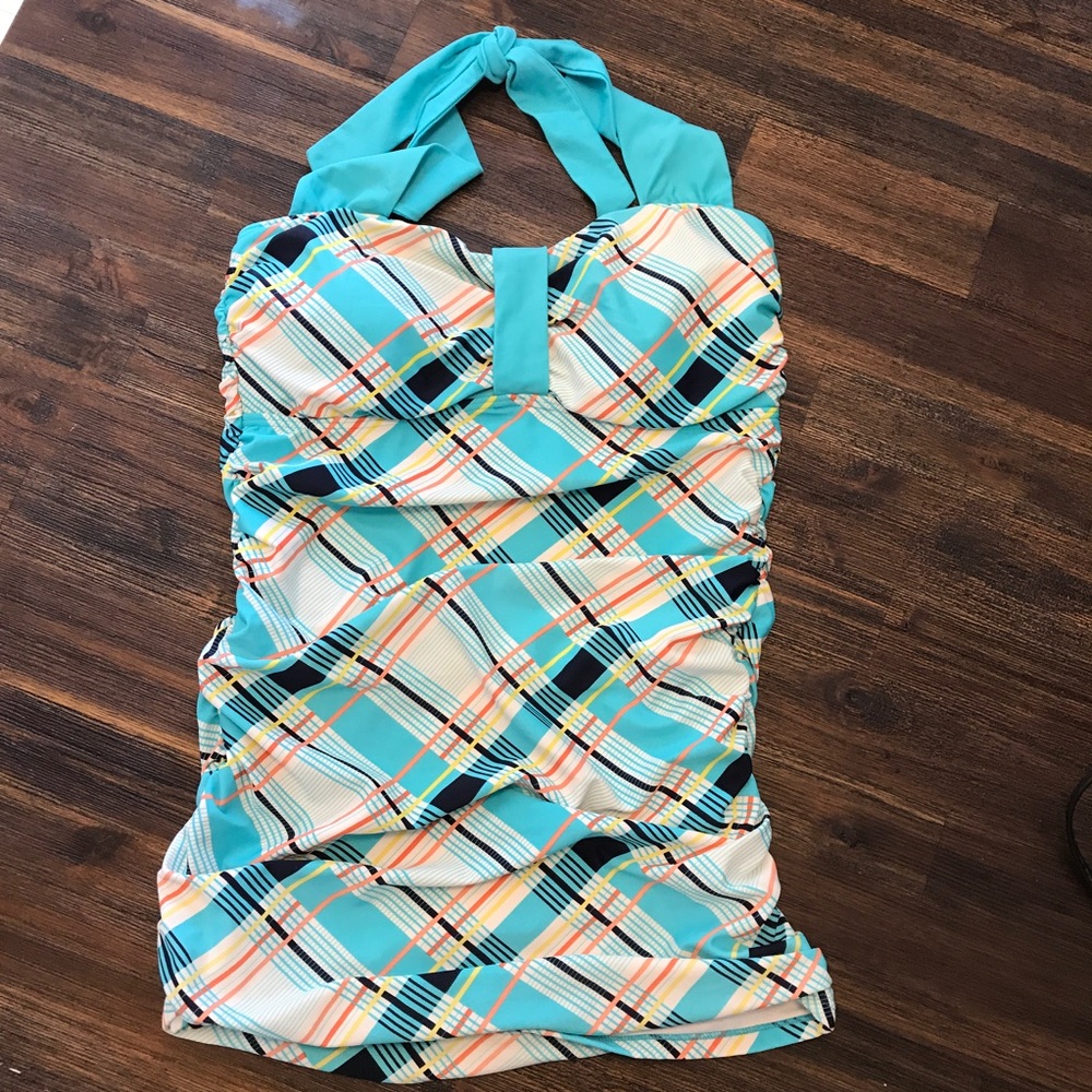 Divinita Sole ruched halter swim top