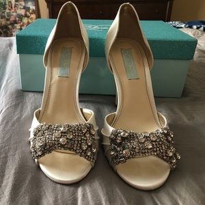 Betsey Johnson Blue bridal shoes