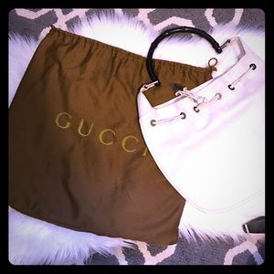 Leather Gucci bamboo purse (Authentic)