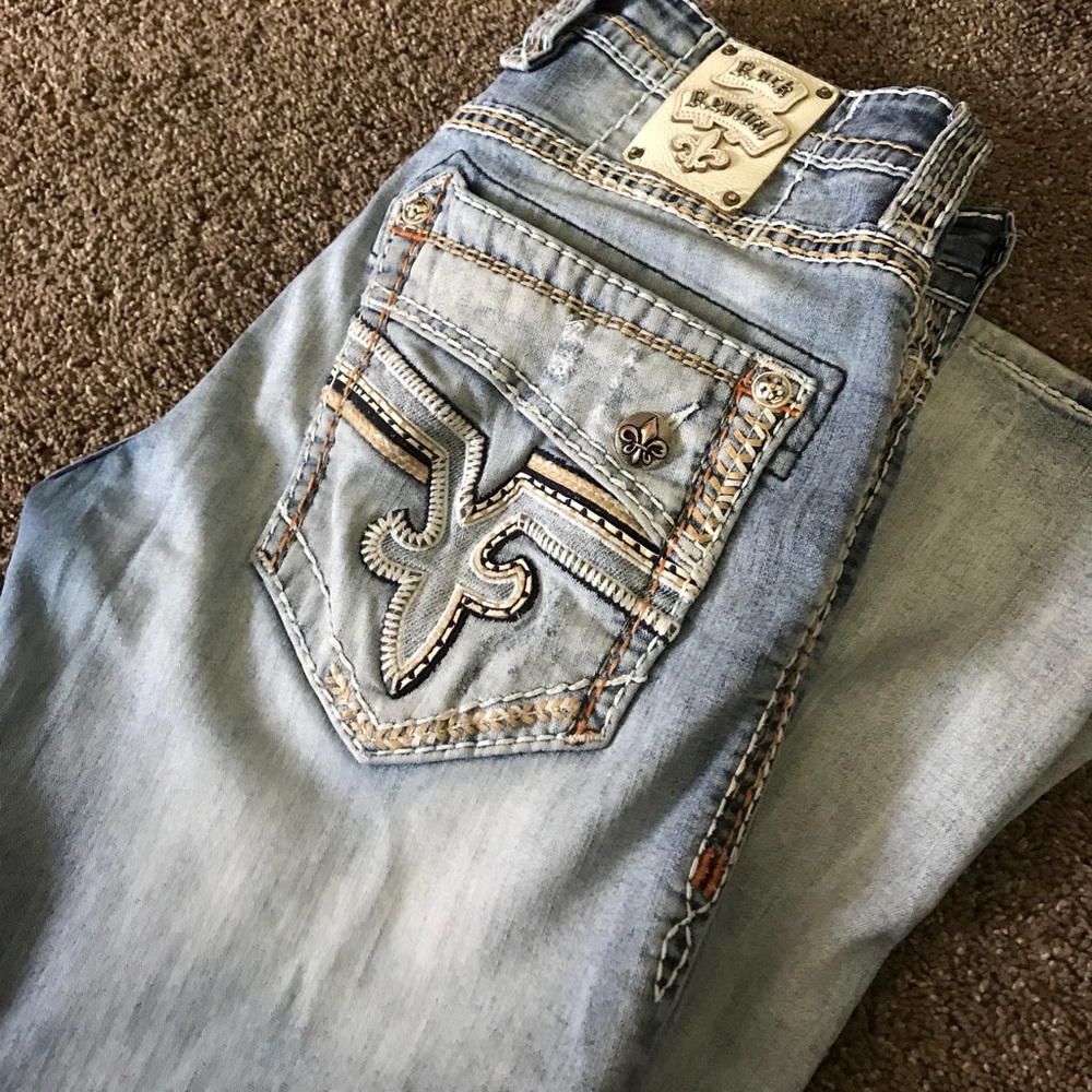 Size 34R men's rock revival jeans