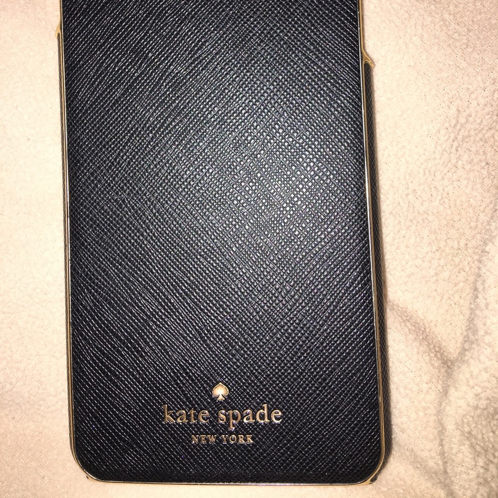 Black and gold iPhone 6 Plus Kate spade case