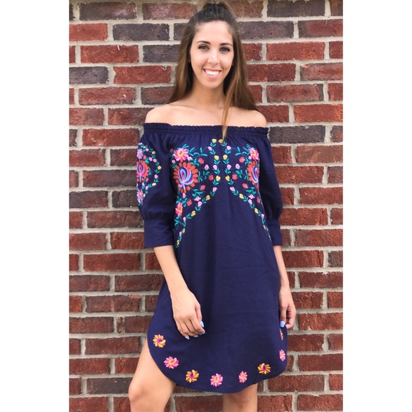 🆕 Boho Embroidered Tunic Dress - Picture 2 of 5