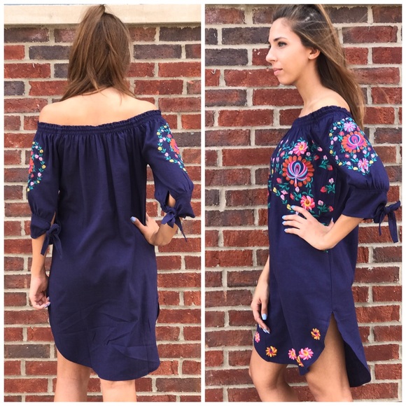 🆕 Boho Embroidered Tunic Dress - Picture 3 of 5