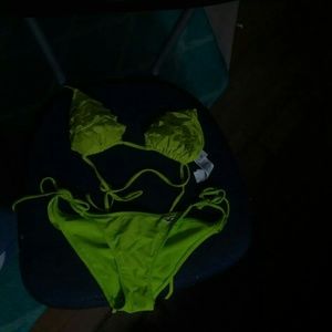 Hollister Lime Green Bikini Set