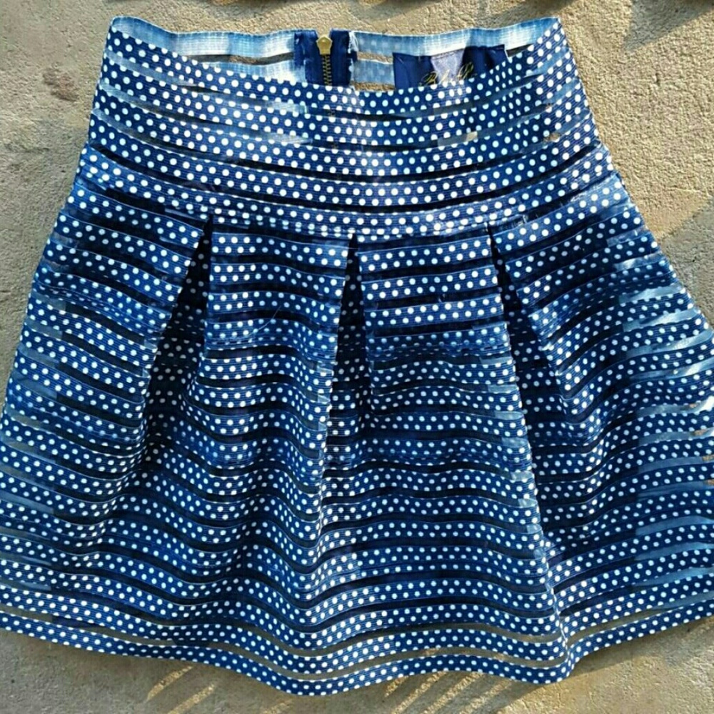 🎉FRANCESCAS🎉 Blue/White Stretch skirt 🎉