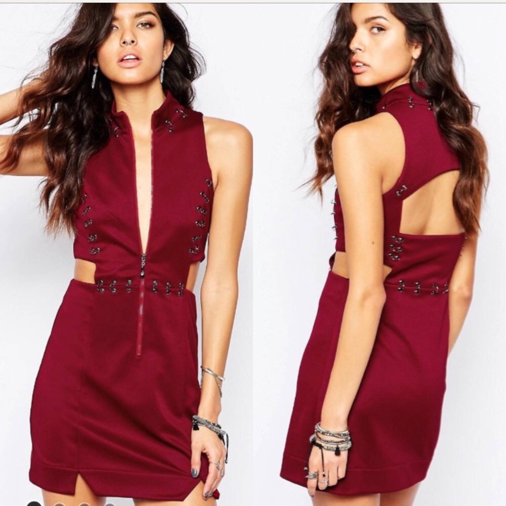 Beautiful red cut out ASOS dress