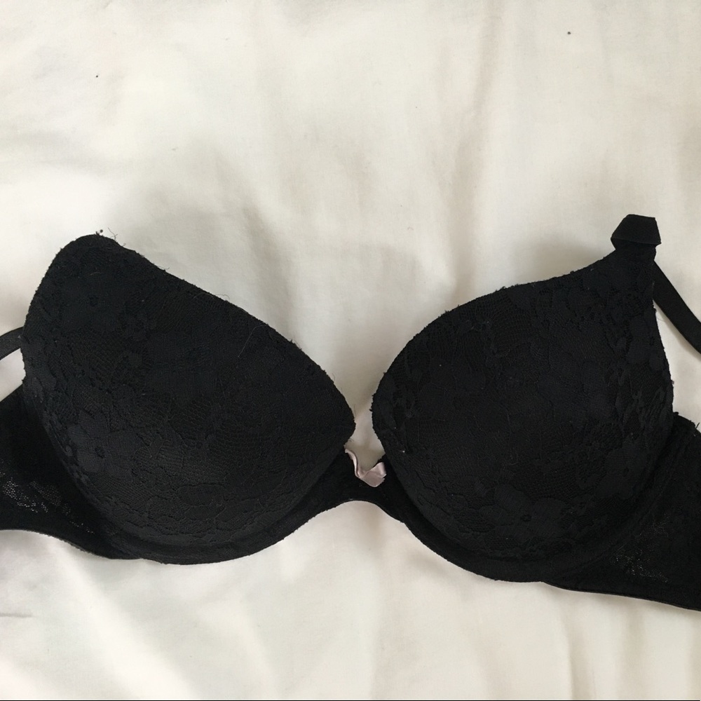 Black Lace Push Up Bra