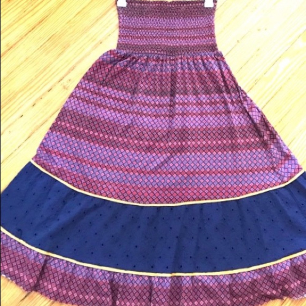 Strapless boutique sundress - colorful, size S/M