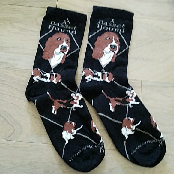 🐕 New BASSET HOUND dog socks - Picture 2 of 7