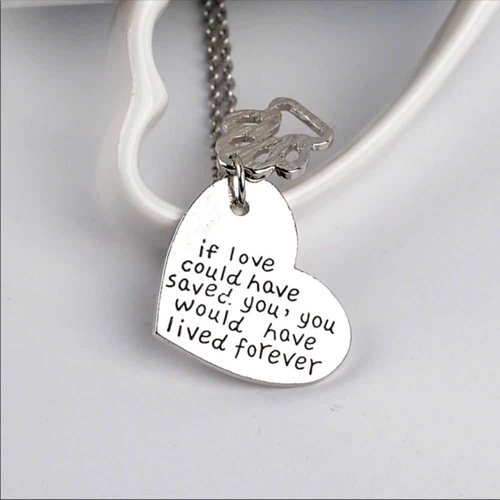 NWT dog pet paw heart necklace