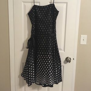 Very cute size 12 satin dress with tie.