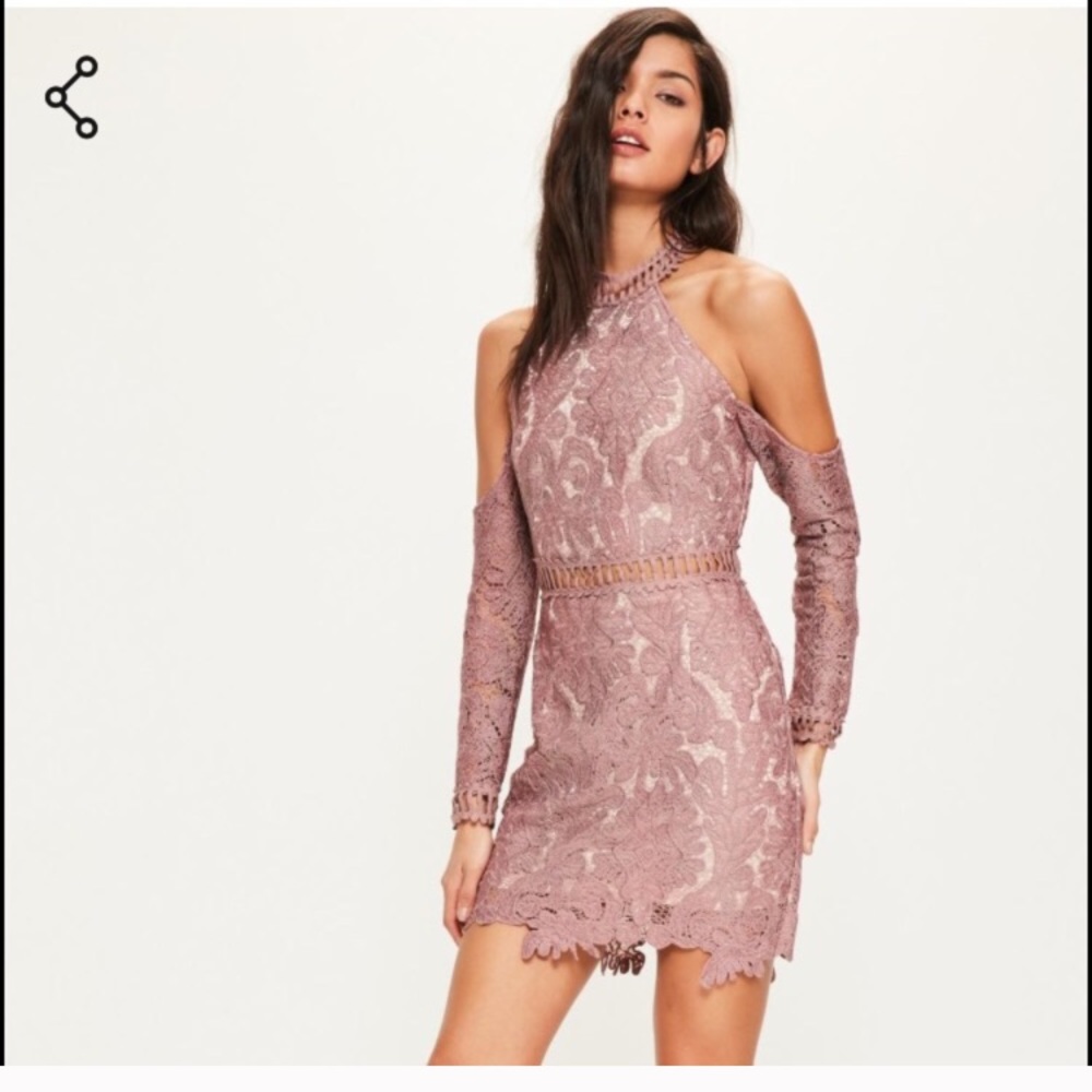 Misguided lavender lace dress