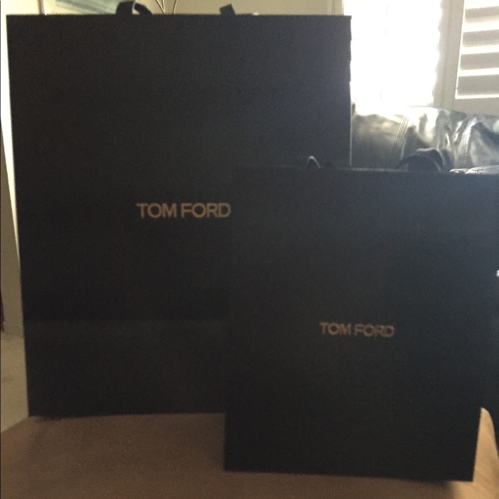 Set of two Tom Ford bags, one large and one small