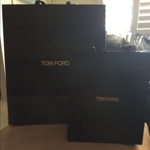 Set of two Tom Ford bags, one large and one small