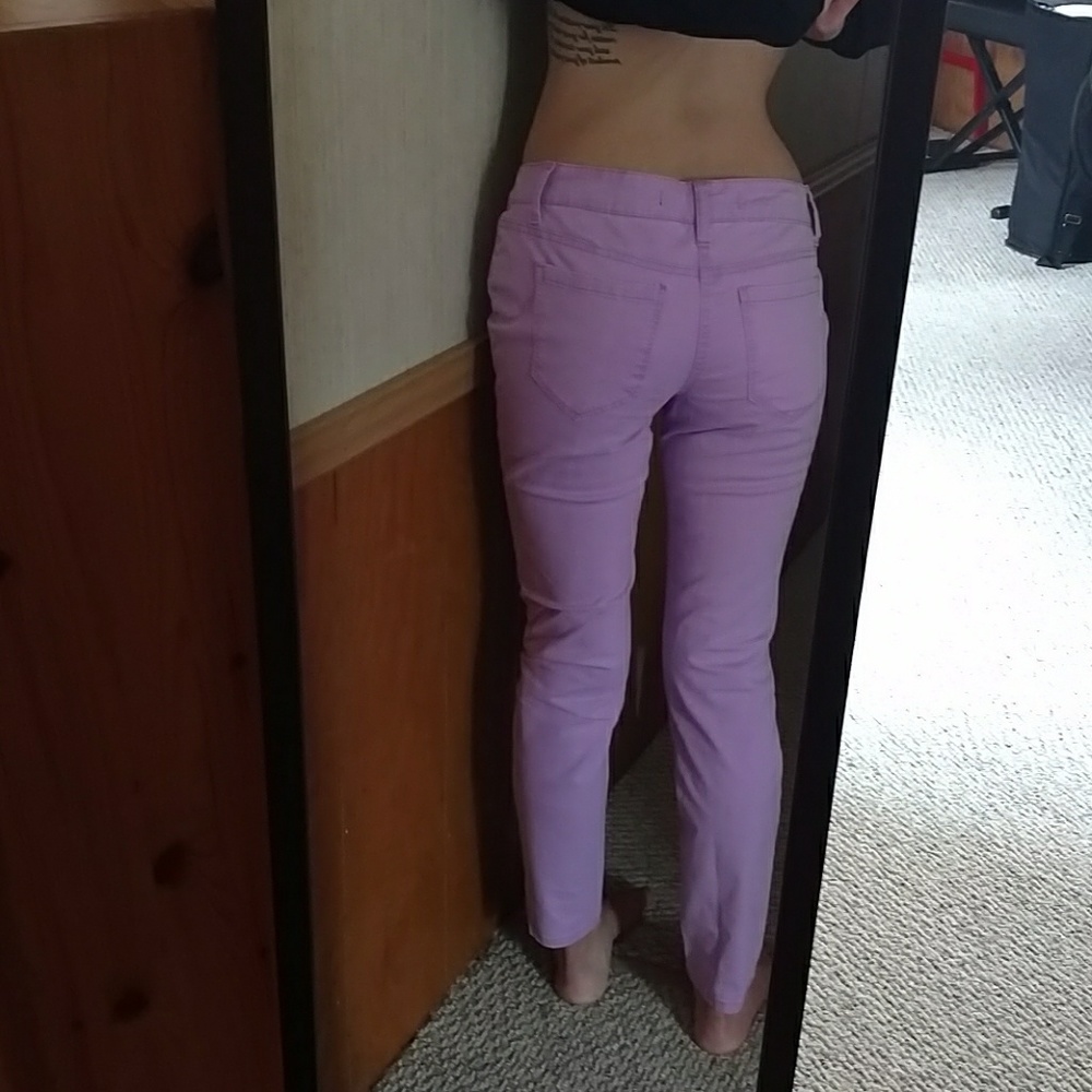 Purple jeans